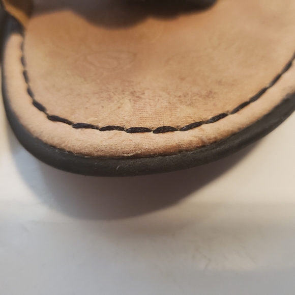 B.O.C. women's black leather sandals size 10 EU 42 - Picture 6 of 13